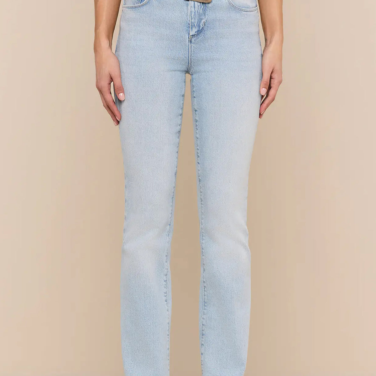 L'Agence Ruth cabo blue high rise straight jeans, No19 Boutique