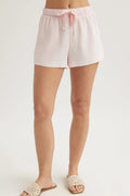 Bella Dahl B3295-654-303 Flowy Dolphin Petal Pink Tie Waist Shorts