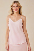 Bella Dahl B2243-654-303 Petal Pink Frayed Cami Top