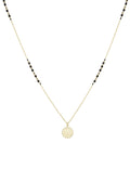 Boho Betty Fuji Black Spinel Gemstone Pendant Necklace No.41