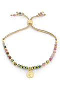 Boho Betty Opulent Tourmaline Slider Bracelet No.60 BROPTGLD