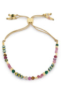 Boho Betty Ardisia Tourmaline Gold Slider Bracelet No.62 BRARTGLD