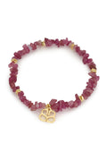 Boho Betty Sana Pink Tourmaline Gold Stretch Bracelet BRRCPTGLD No.70, packshot