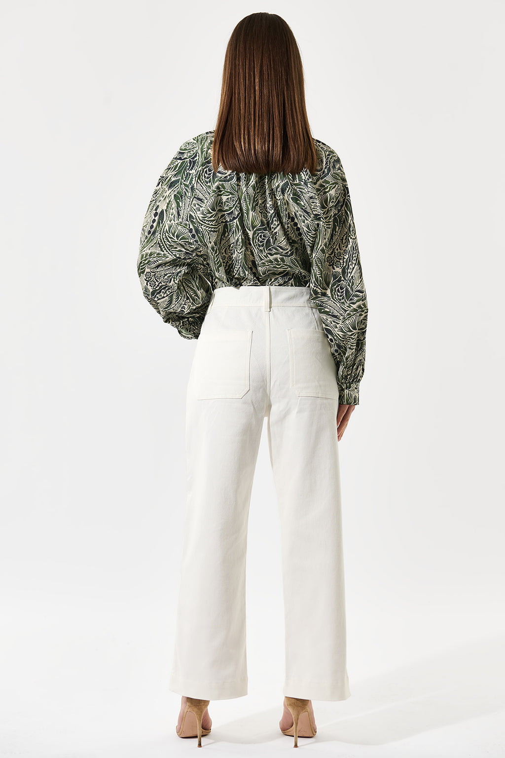 Dea Kudibal 0270425 MiaDea White Denim Wide Leg Jeans