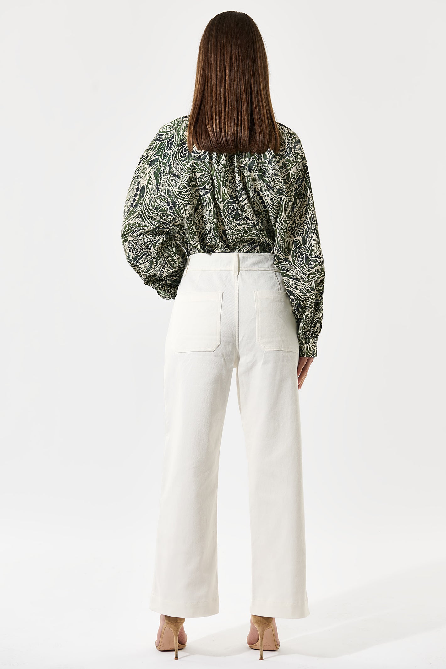 Dea Kudibal 0270425 MiaDea White Denim Wide Leg Jeans