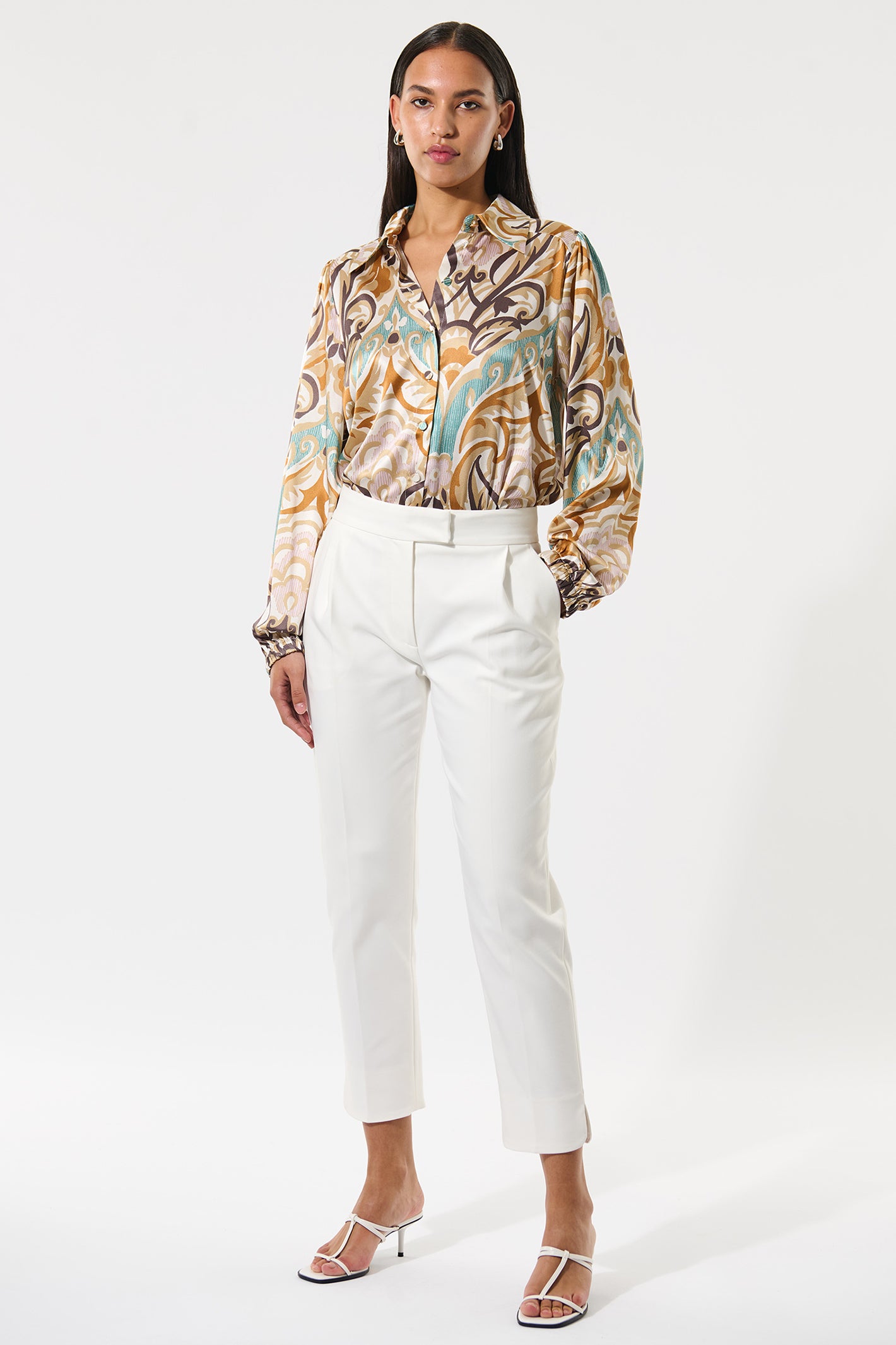 Dea Kudibal 0360125 Camettidea Natural White Slim Fit Trousers