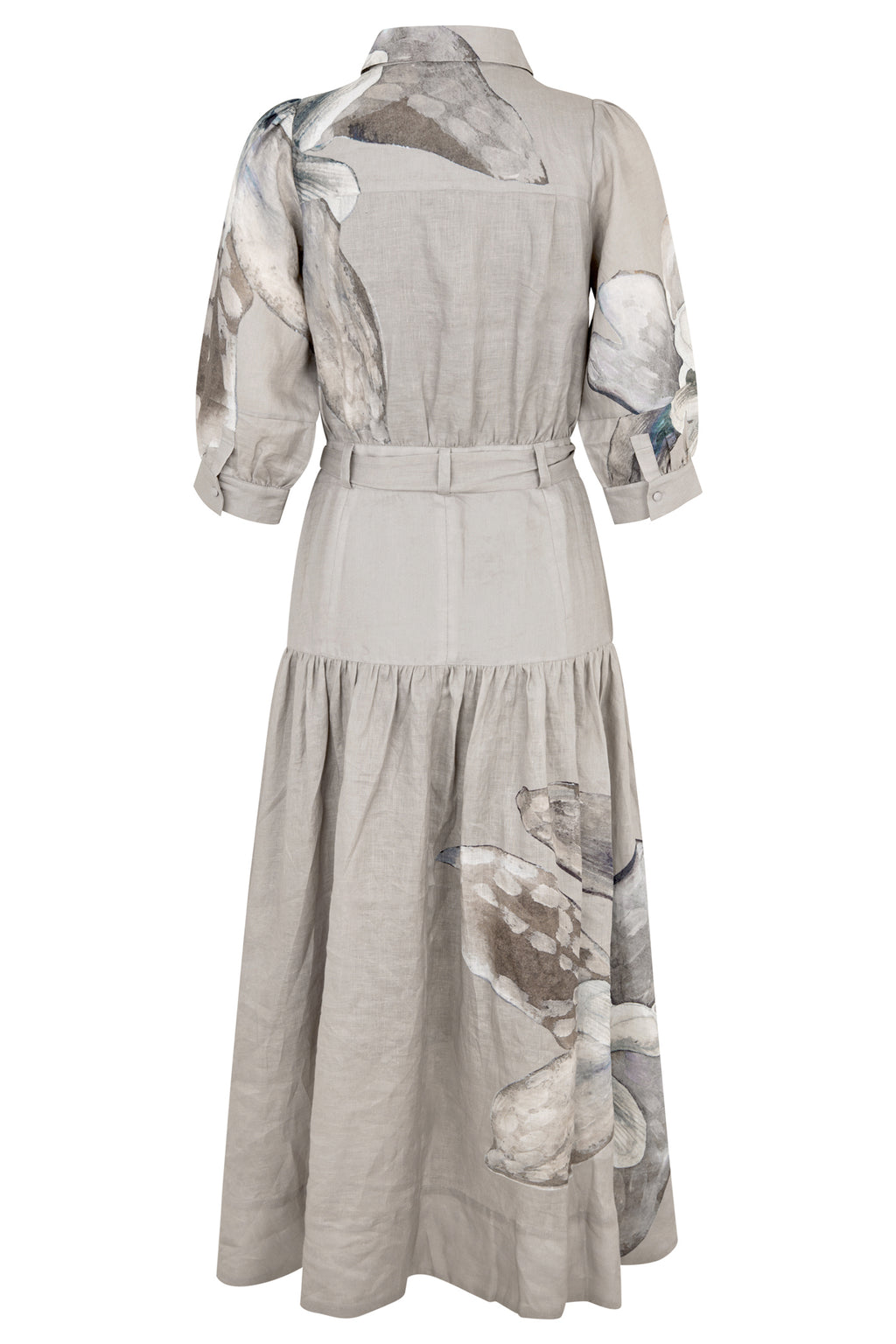 Dea Kudibal 0720126 PalmaDEA Belladonna Latte Linen Dress With Collar