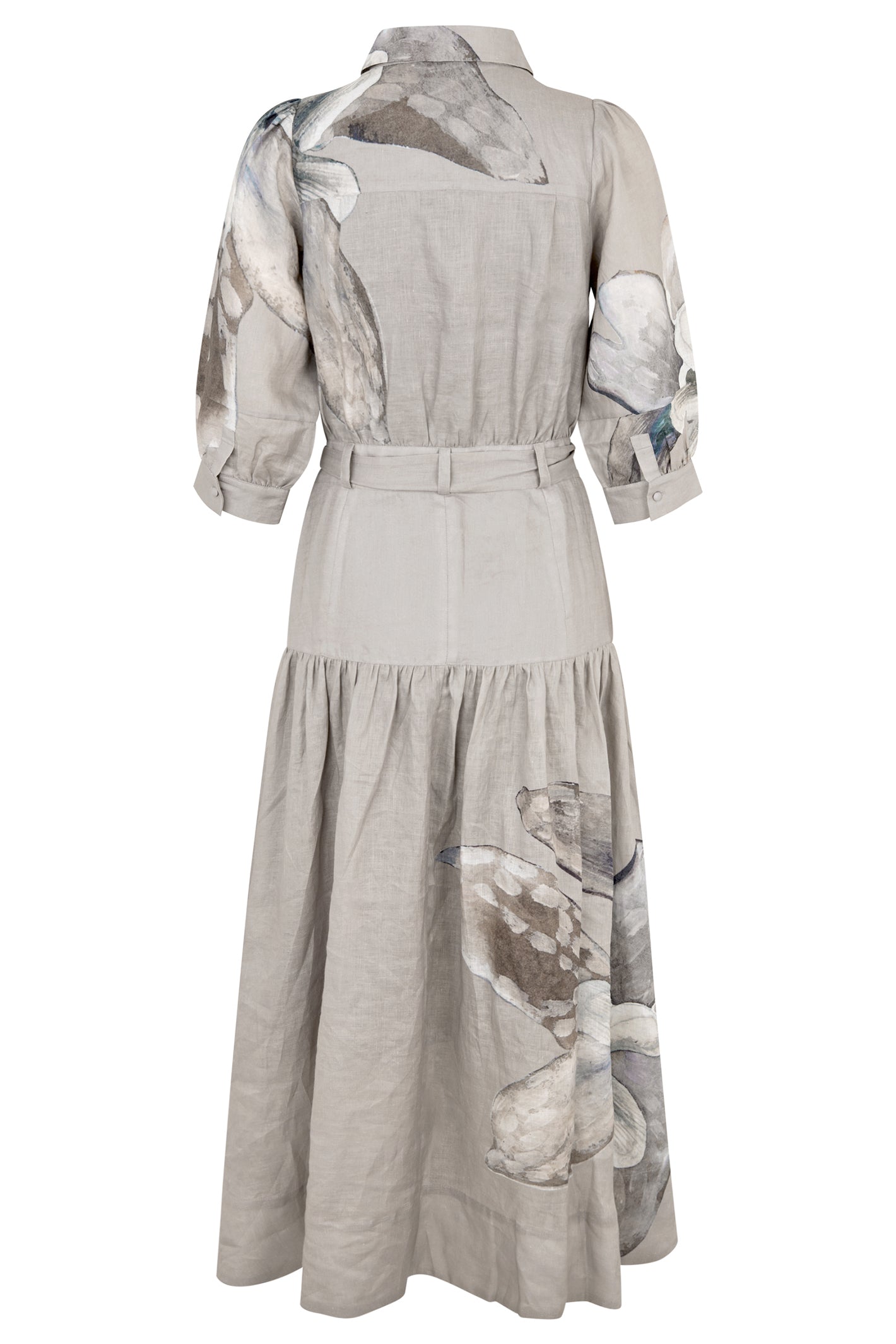 Dea Kudibal 0720126 PalmaDEA Belladonna Latte Linen Dress With Collar