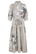 Dea Kudibal 0720126 PalmaDEA Belladonna Latte Linen Dress With Collar