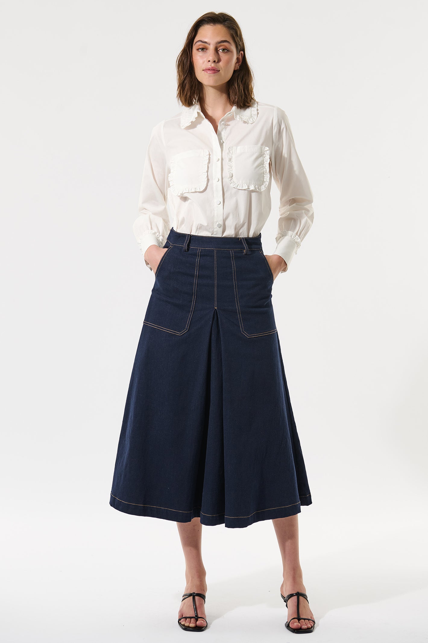 Dea Kudibal 1680125 Otilliadea Natural White Stretch Cotton Shirt