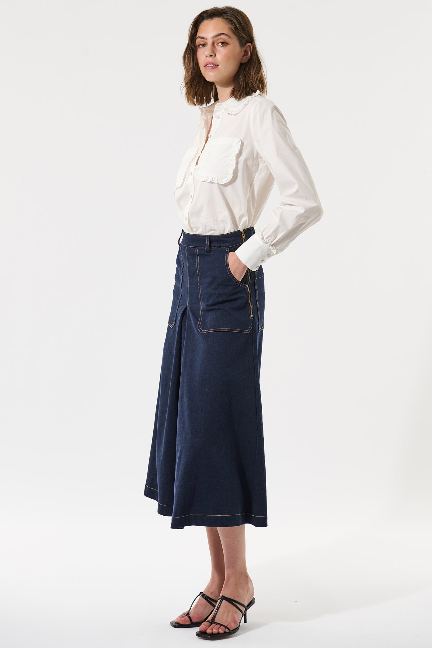 Dea Kudibal 1680125 Otilliadea Natural White Stretch Cotton Shirt