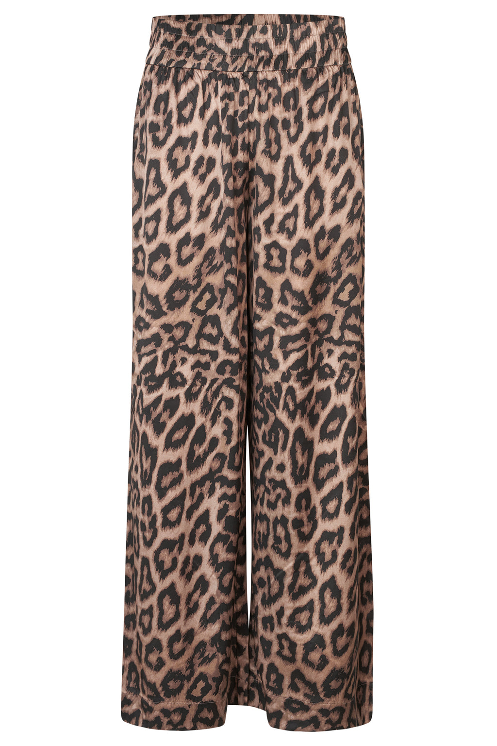 Leopard print pants on a white background