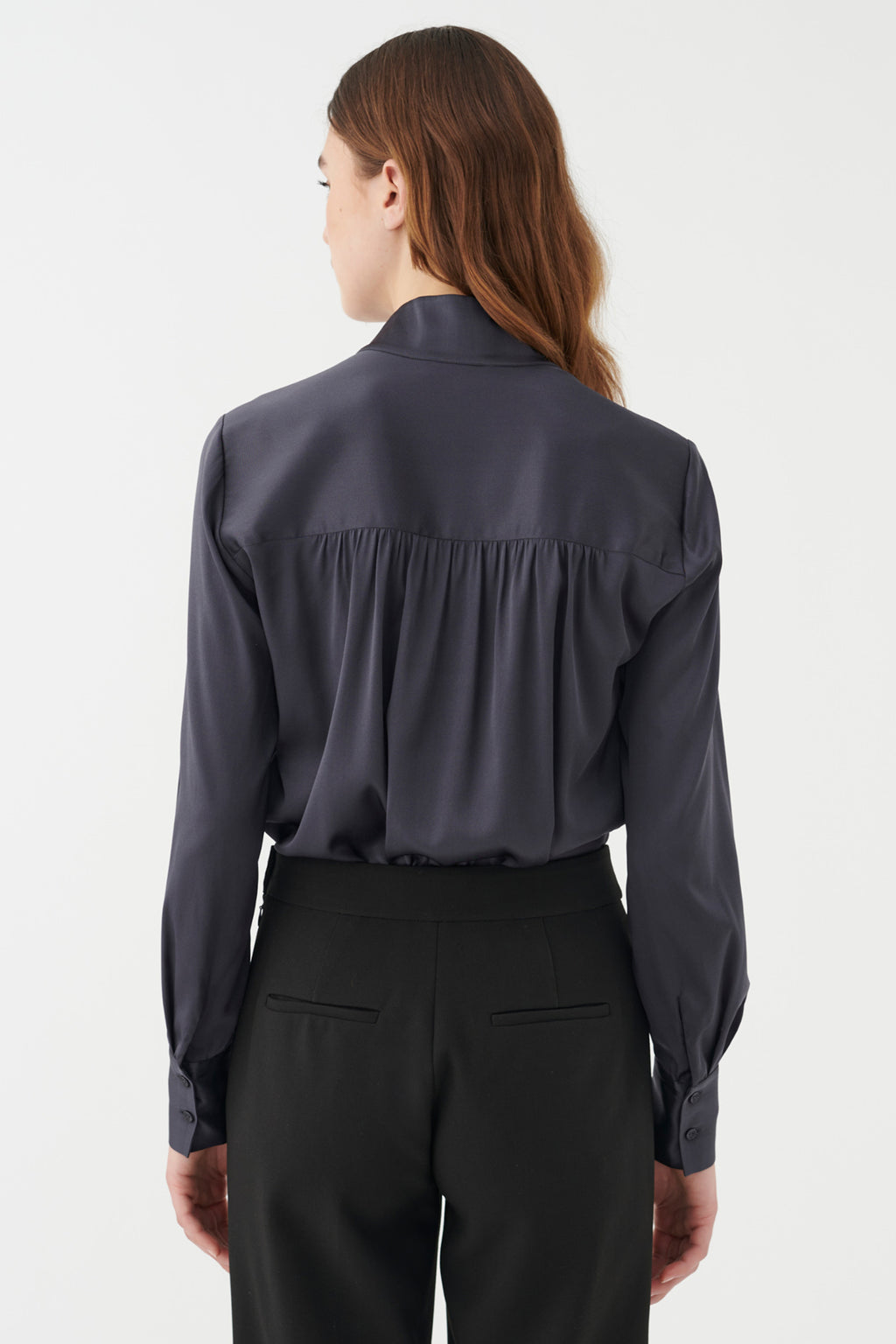 Dea Kudibal 1800724 Natedea Inkpot Blue Silk Blouse