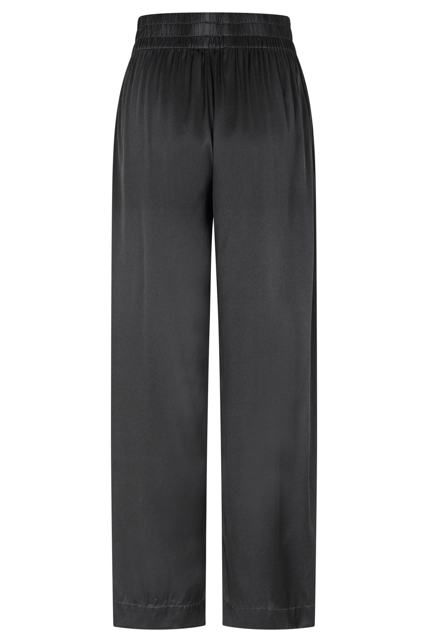 Dea Kudibal 2321024 Margodea Black Stretch Silk Wide Leg Trousers