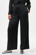 Dea Kudibal 2510725 MargoDEA Black Silk Twill Elastic Waist Trousers