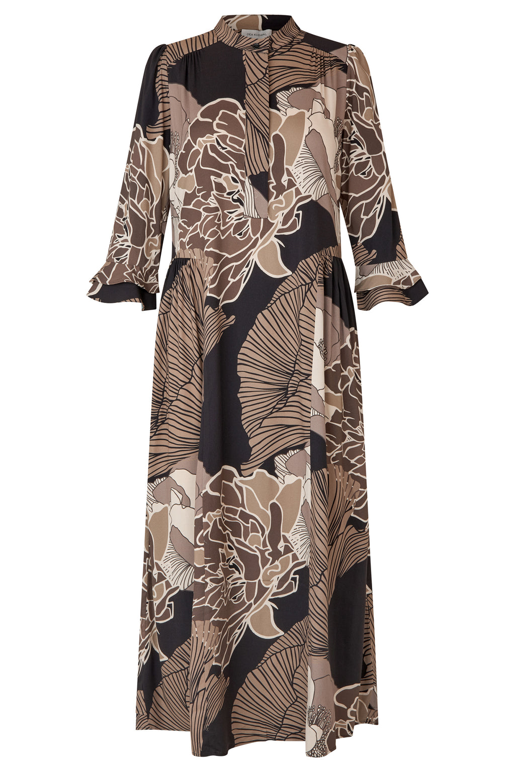 Dea Kudibal 2810725 RosannaDEA Alepidia Black Print Ruffle Dress