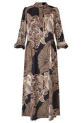 Dea Kudibal 2810725 RosannaDEA Alepidia Black Print Ruffle Dress