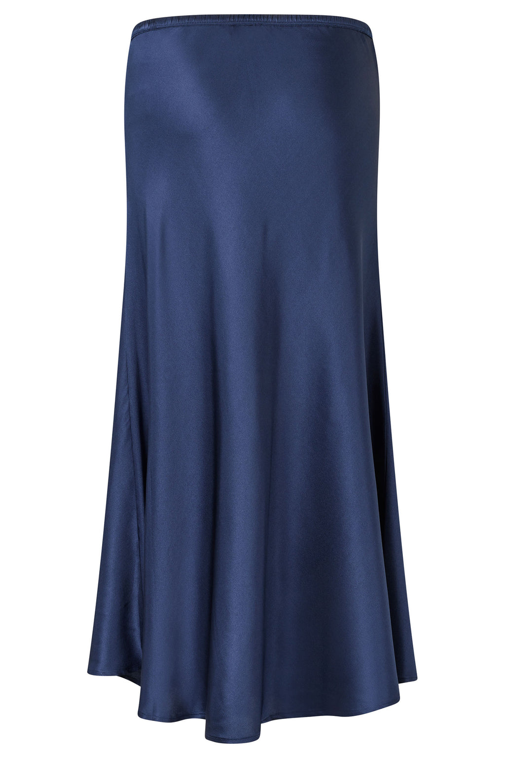 Dea Kudibal AdyDEA 2160125 Optical Blue Bias Cut Stretch Silk Skirt, product front view