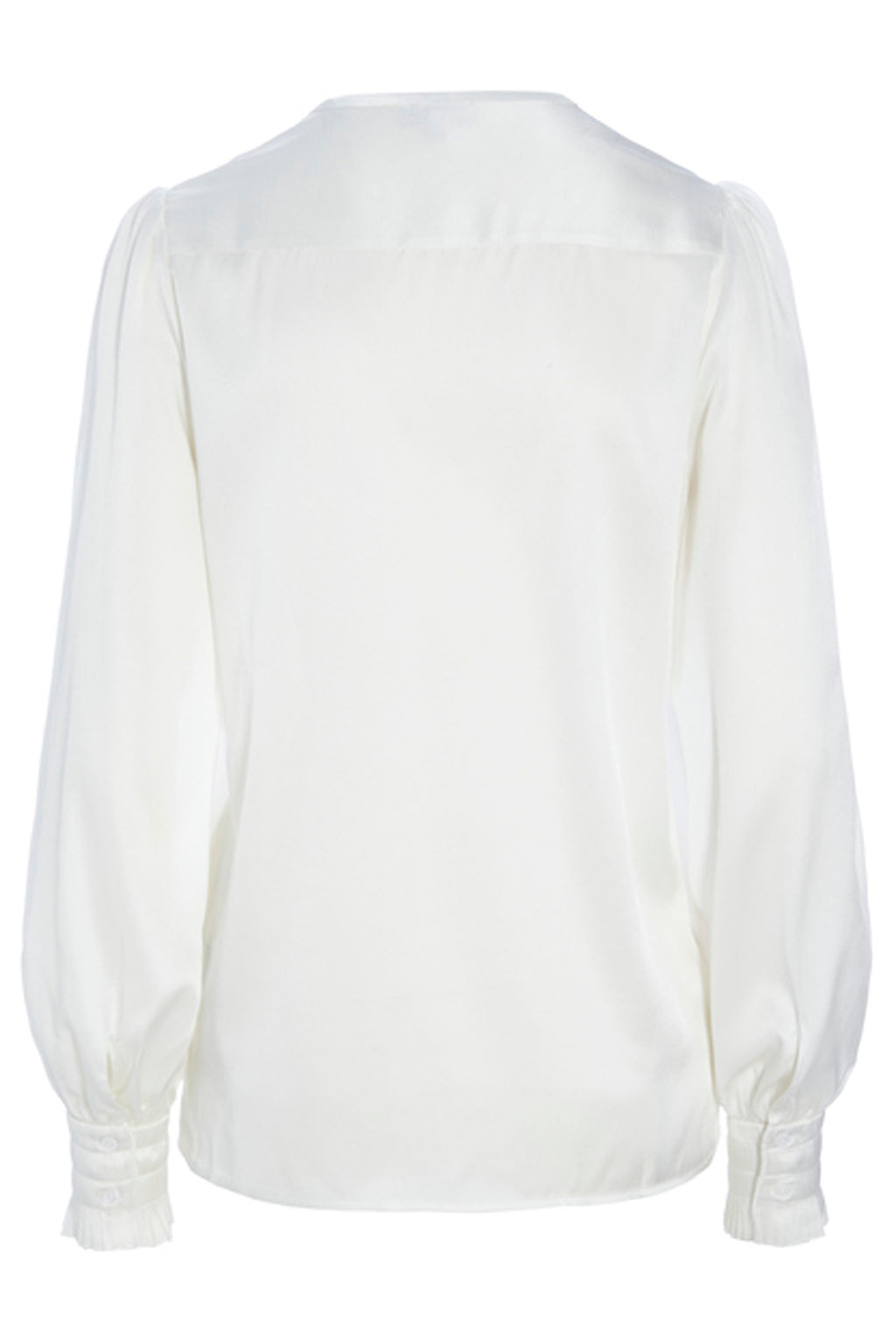 Dea Kudibal Bienna 09-0123 Natural White Keyhole Blouse, back view
