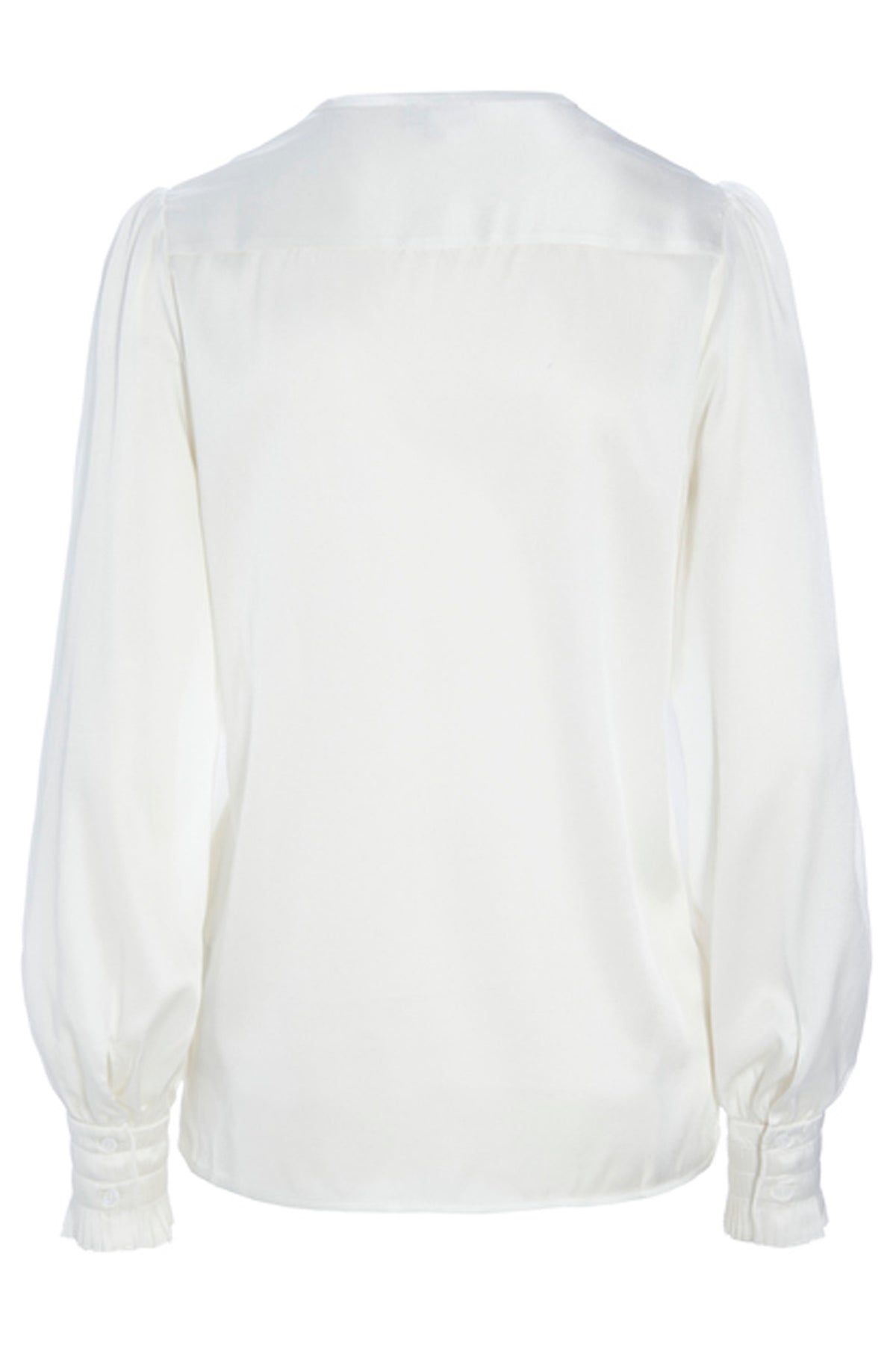 Dea Kudibal Bienna 09-0123 Natural White Keyhole Blouse, back view