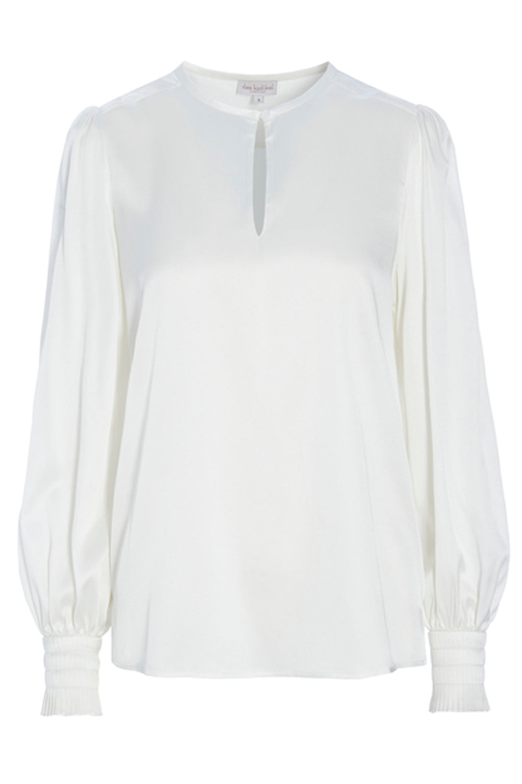 Dea Kudibal Bienna 09-0123 Natural White Keyhole Blouse, front view