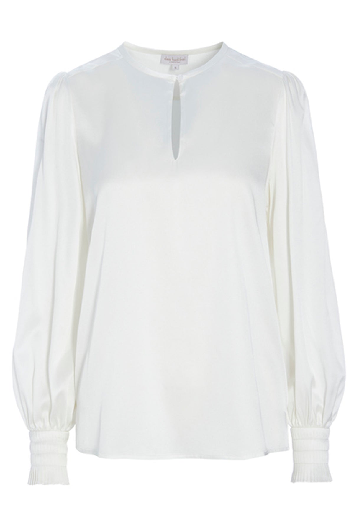 Dea Kudibal Bienna 09-0123 Natural White Keyhole Blouse, front view