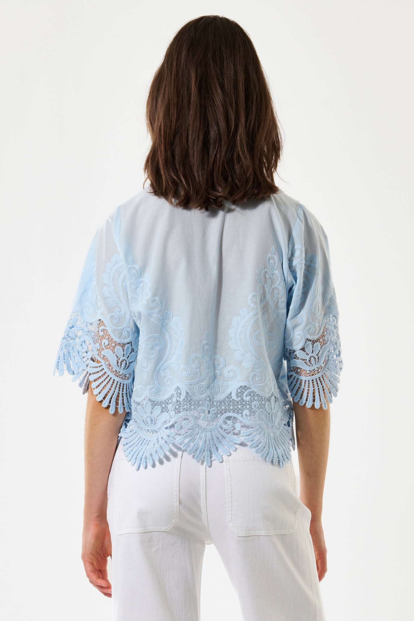Dea Kudibal BlondieDea Blue Skyway Lace Blouse 1990326