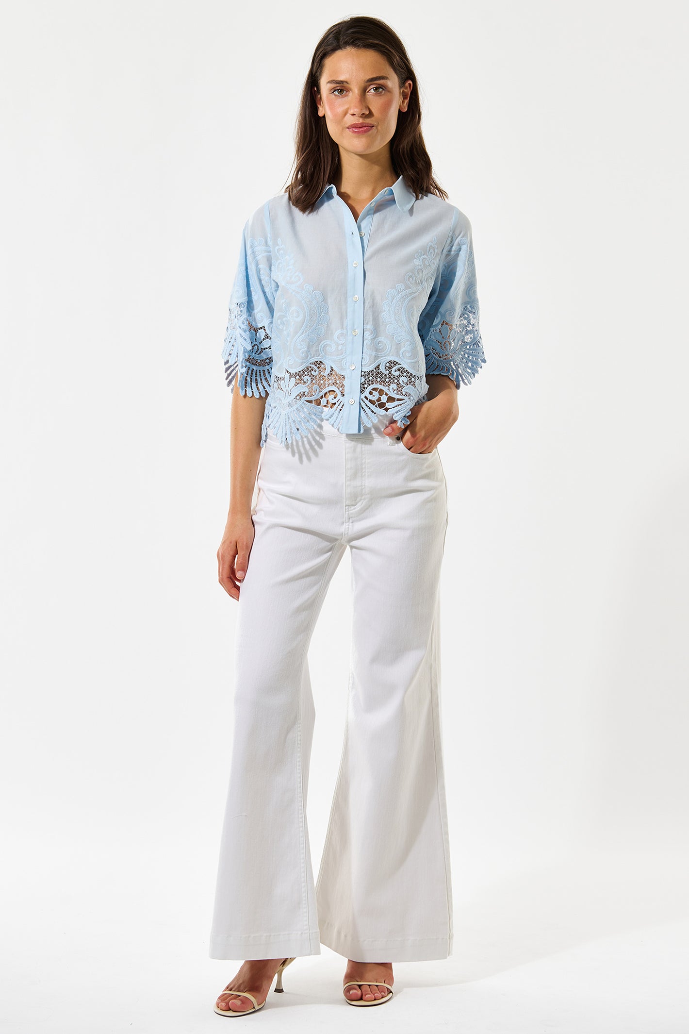 Dea Kudibal BlondieDea Blue Skyway Lace Blouse 1990326