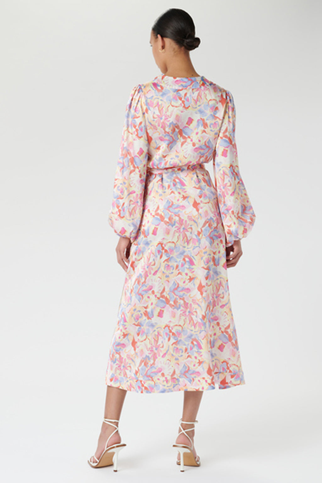Dea Kudibal Carol 37-0123 Multicolour Floral Wrap Dress, back view