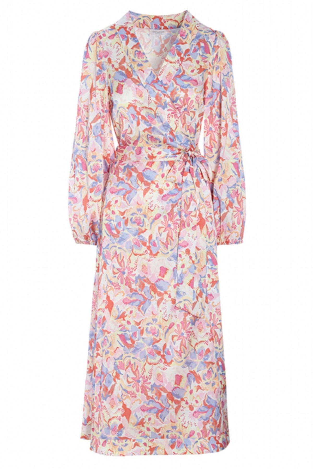 Dea Kudibal Carol 37-0123 Multicolour Floral Wrap Dress, front product view