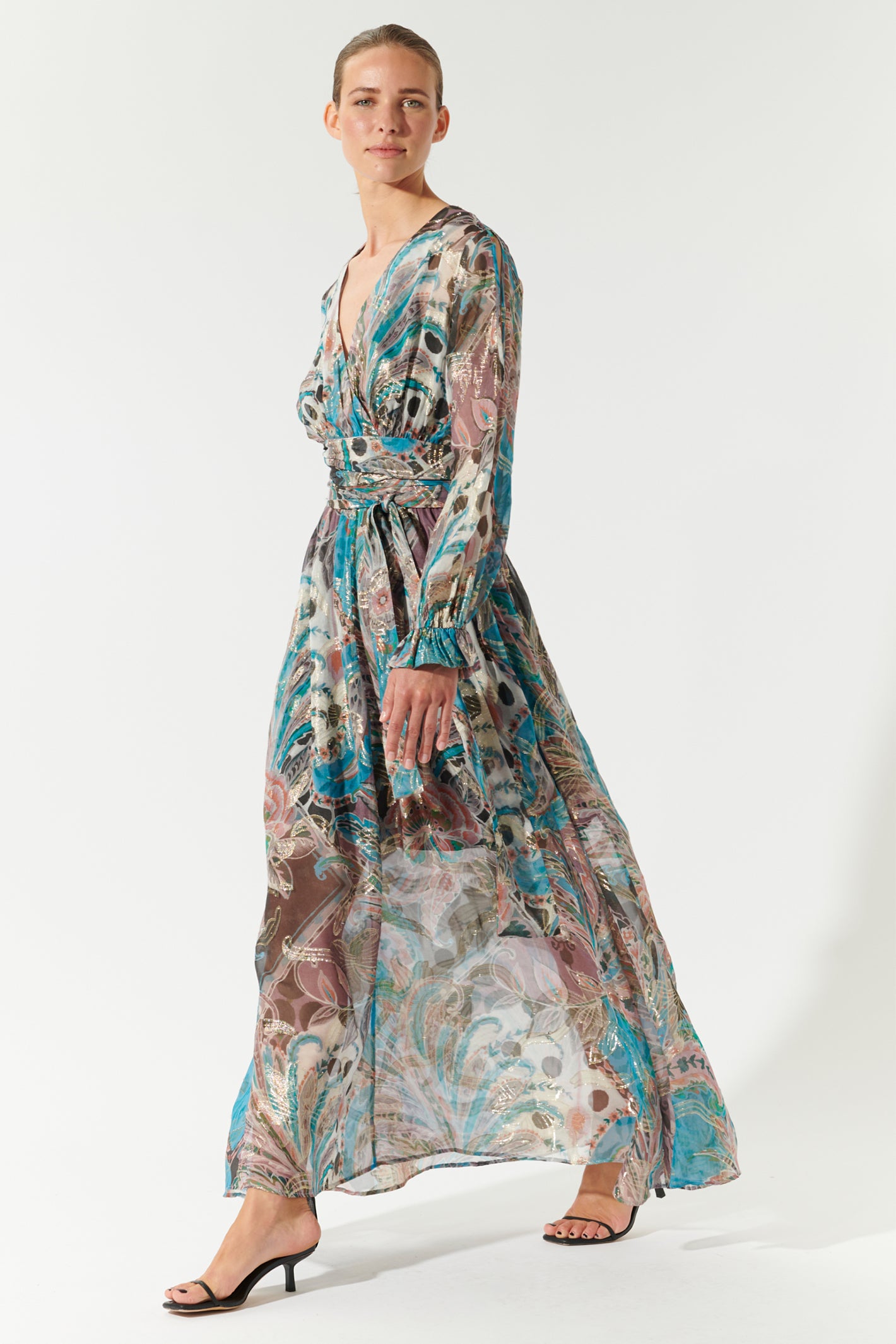 Dea Kudibal Cleodea Masquerade Blue Cut Out Dress 1321024*