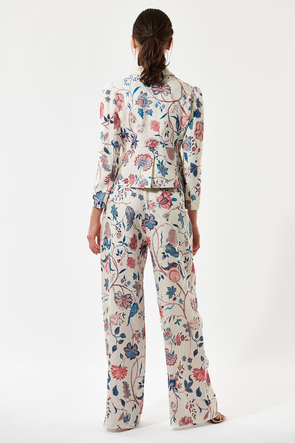 Dea Kudibal DanielaDEA 2440326 Chintz Full Multicolour Cropped Blazer Jacket, back view