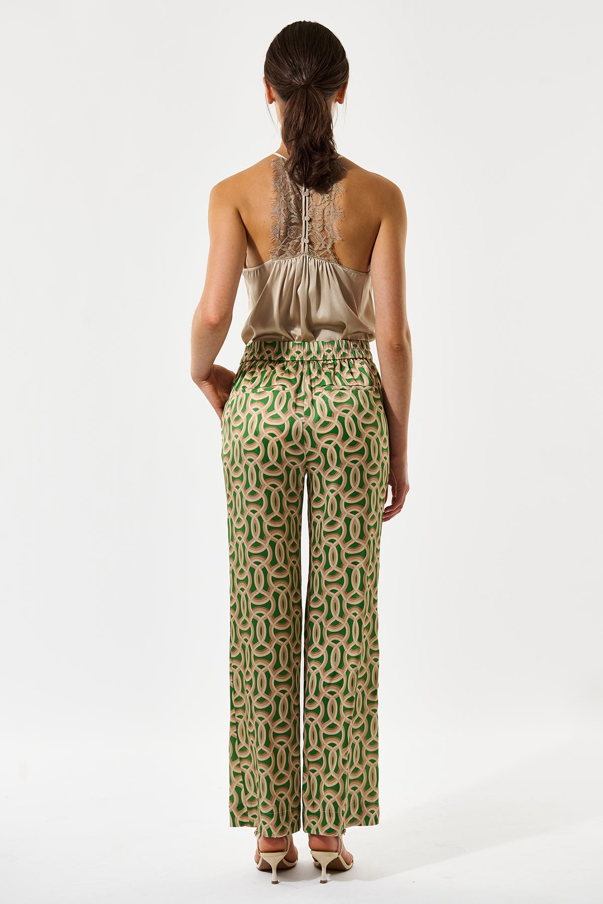 Dea Kudibal EvelinDea 2760326 Deuce Green Straight Pants, back view