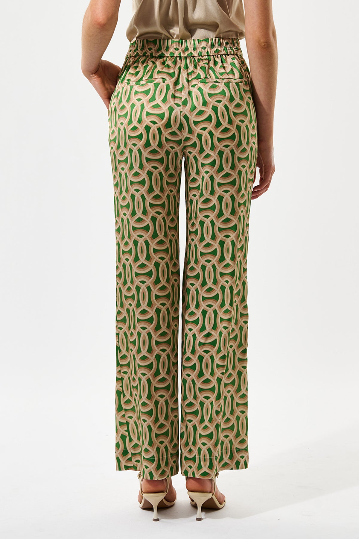 Dea Kudibal EvelinDea 2760326 Deuce Green Straight Pants, back close view