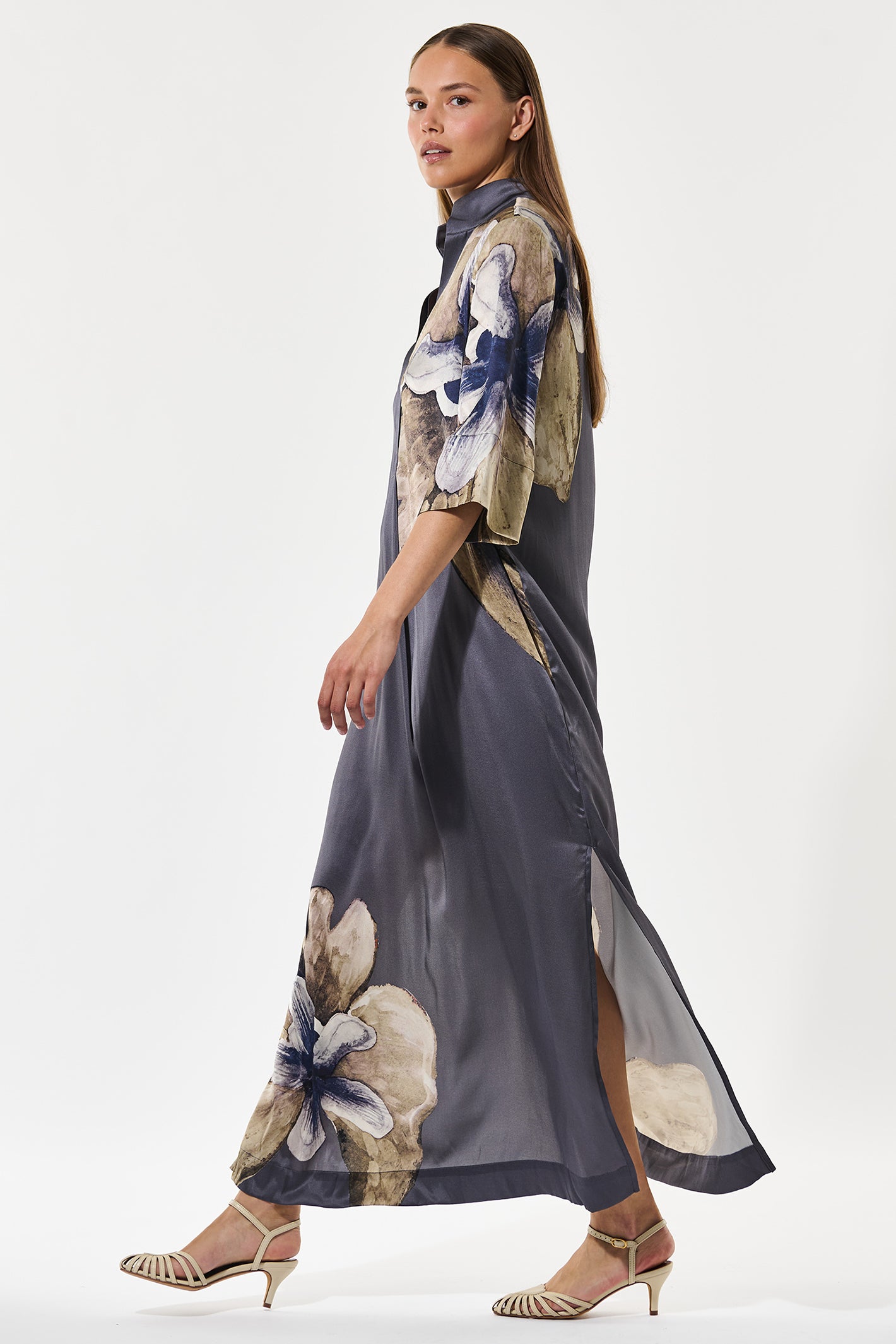 Dea Kudibal HelgaDEA 1250126 Belladonna Steel Grey Kimono Dress