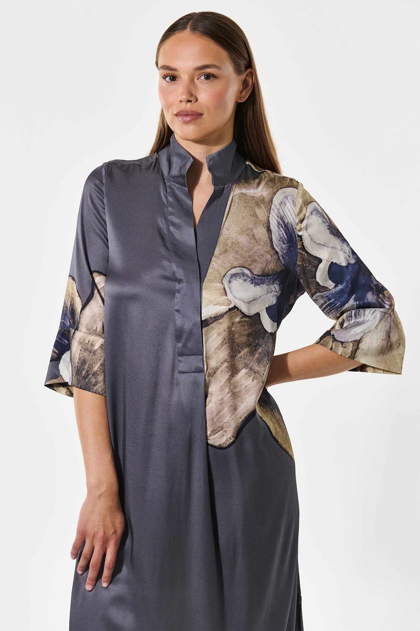 Dea Kudibal HelgaDEA 1250126 Belladonna Steel Grey Kimono Dress