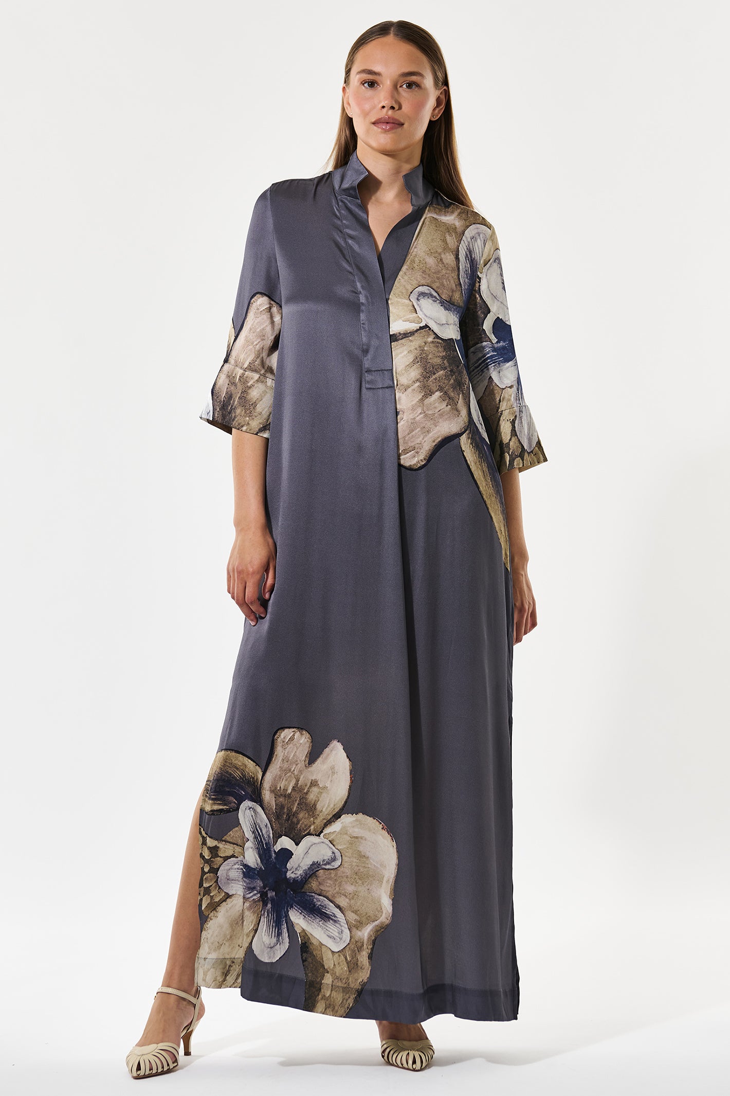 Dea Kudibal HelgaDEA 1250126 Belladonna Steel Grey Kimono Dress