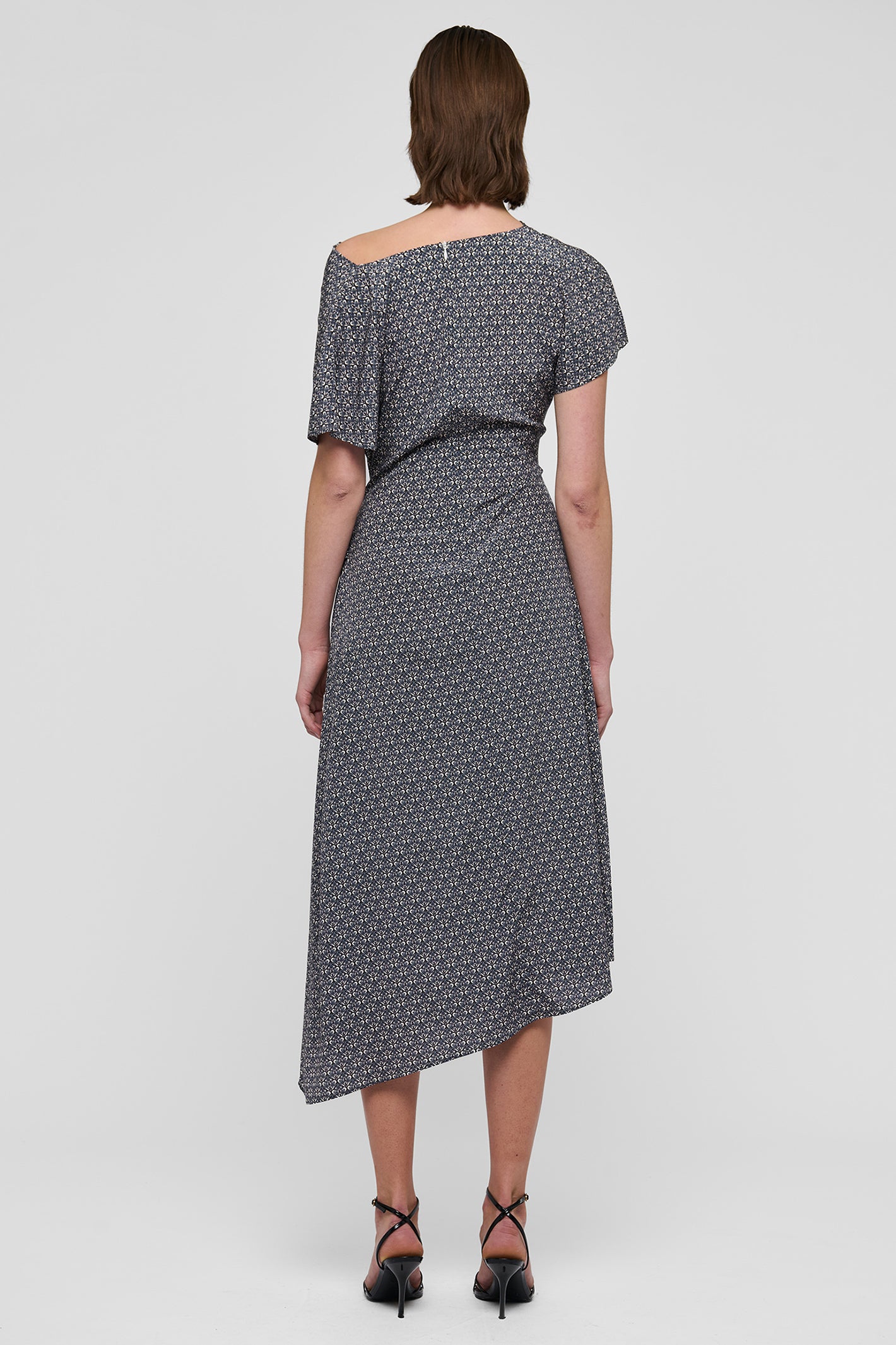 Dea Kudibal JacintaDEA 0550126 Willow Blue Pleat Detail Dress