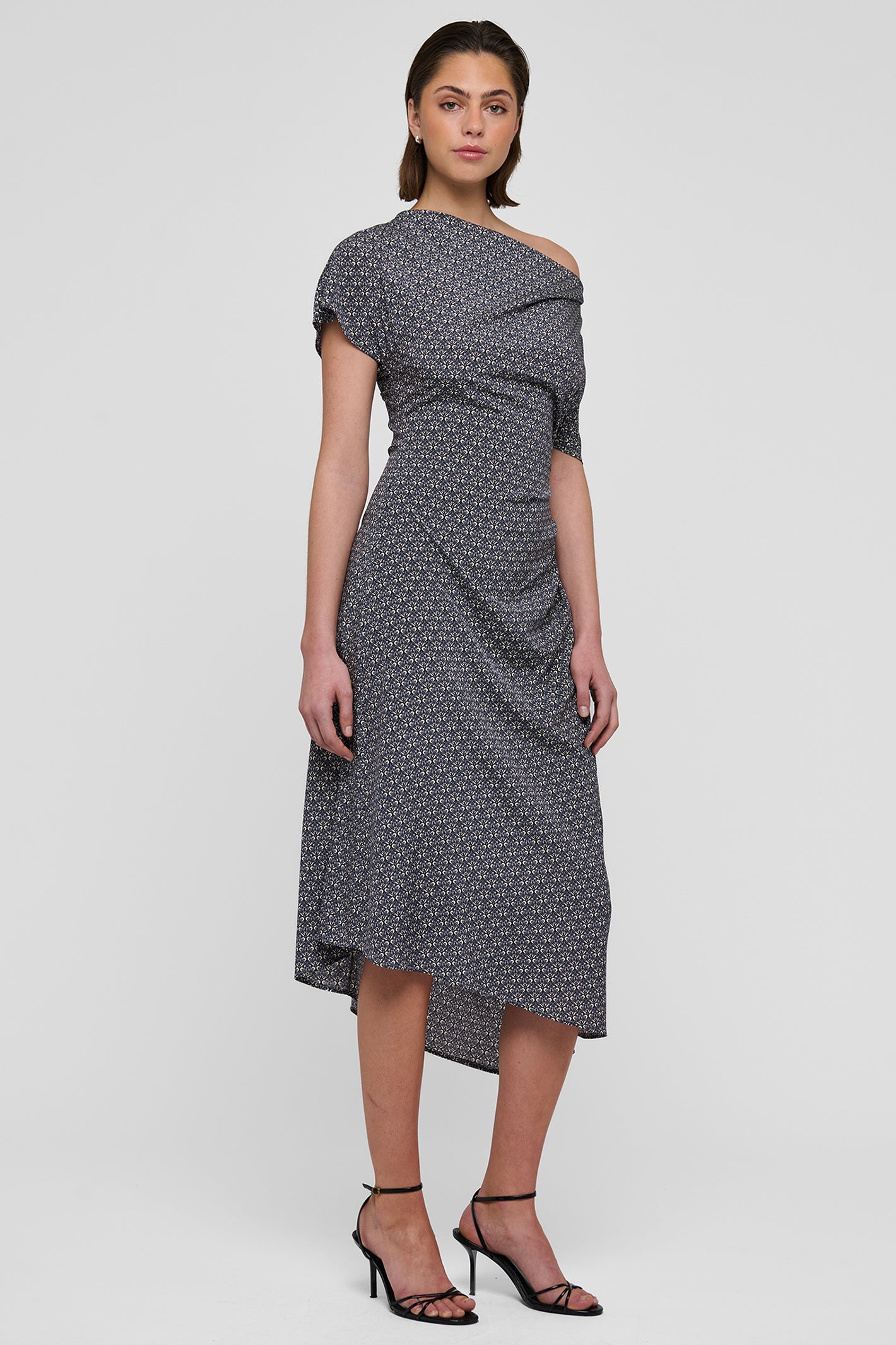 Dea Kudibal JacintaDEA 0550126 Willow Blue Pleat Detail Dress