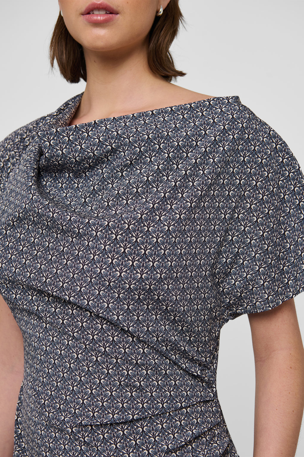 Dea Kudibal JacintaDEA 0550126 Willow Blue Pleat Detail Dress