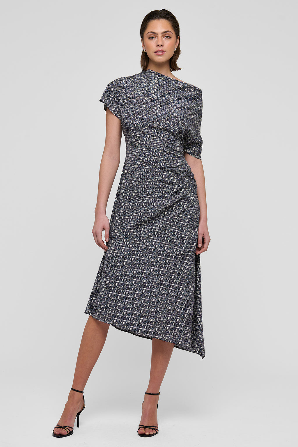 Dea Kudibal JacintaDEA 0550126 Willow Blue Pleat Detail Dress