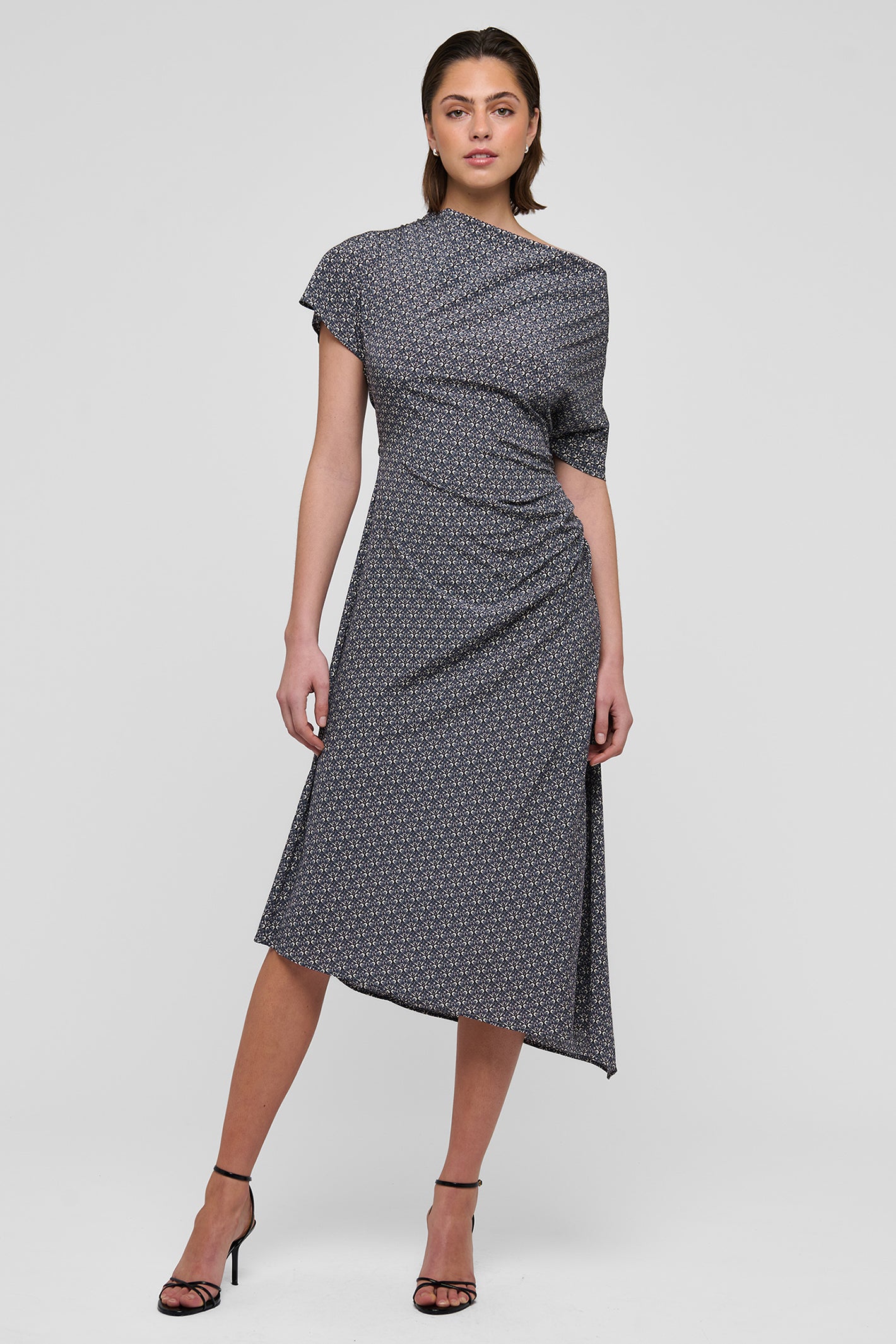 Dea Kudibal JacintaDEA 0550126 Willow Blue Pleat Detail Dress