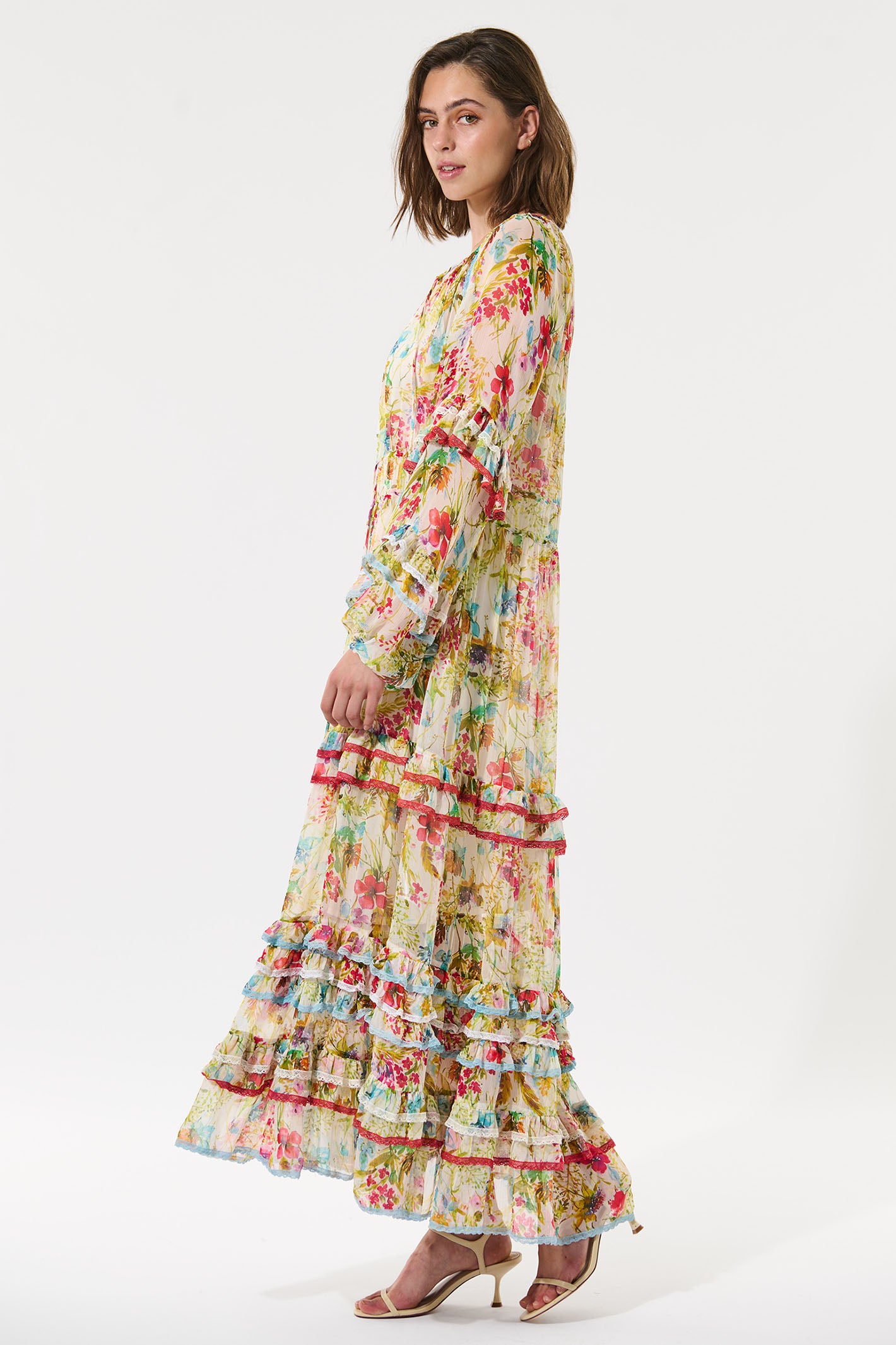 Dea Kudibal Juliettadea 0060125 Blossom Print Maxi Dress