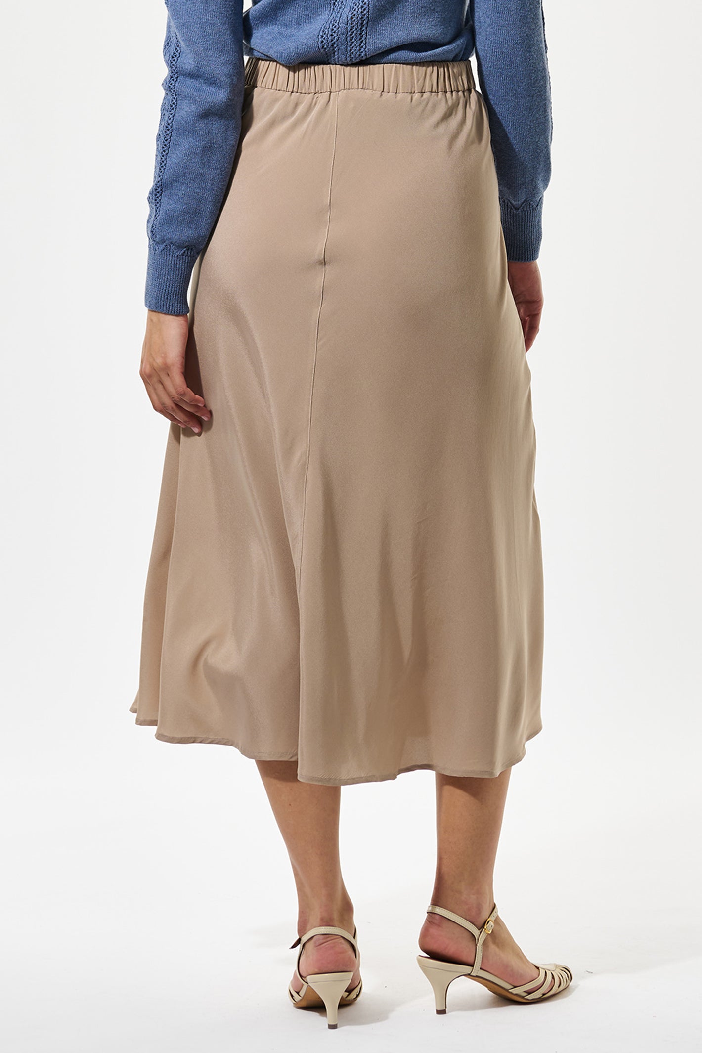 Dea Kudibal KelaDEA 0250126 Biscotti Bias Brown Cut Skirt