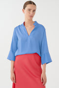 Dea Kudibal Lysannadea 1010124 Air Blue Silk Blouse