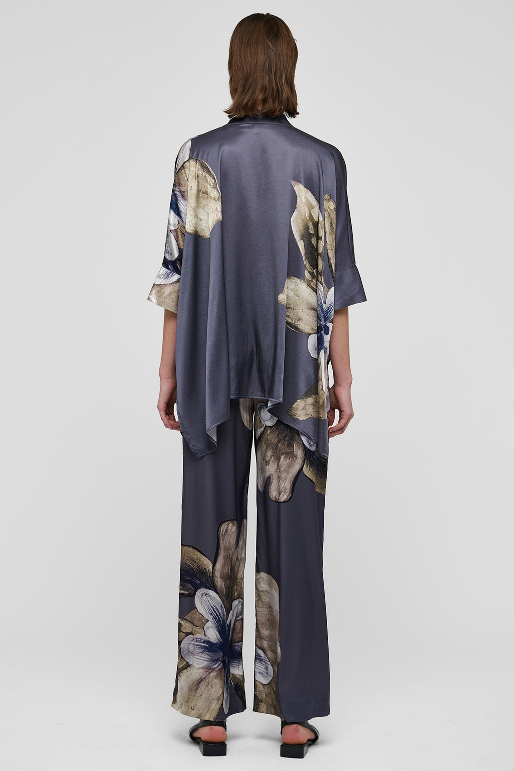 Dea Kudibal MandyDEA 1260126 Belladonna Steel Grey Stand Collar Blouse