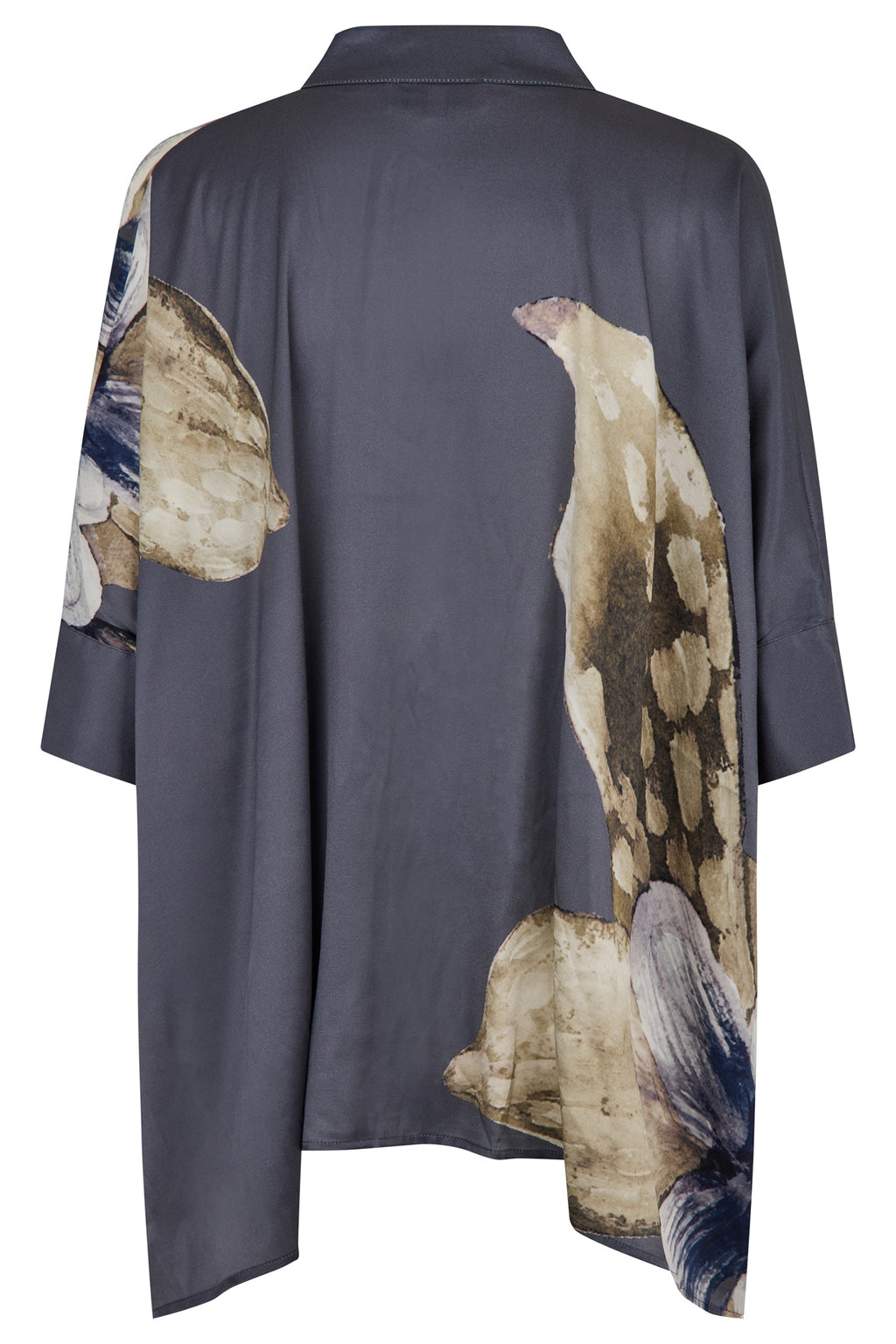 Dea Kudibal MandyDEA 1260126 Belladonna Steel Grey Stand Collar Blouse