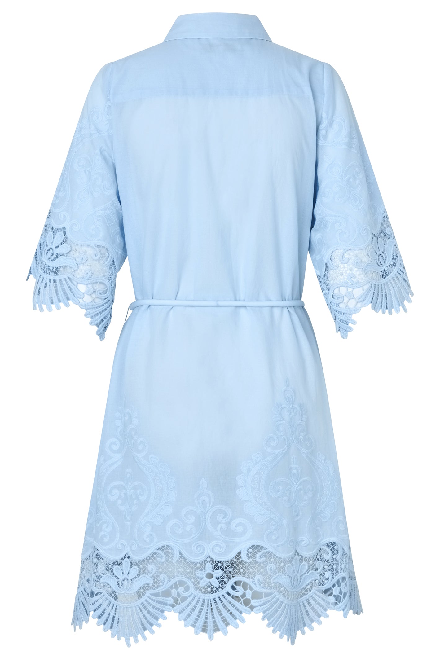 Dea Kudibal MaryellaDea Skyway Blue Scalloped Lace Dress 3950326