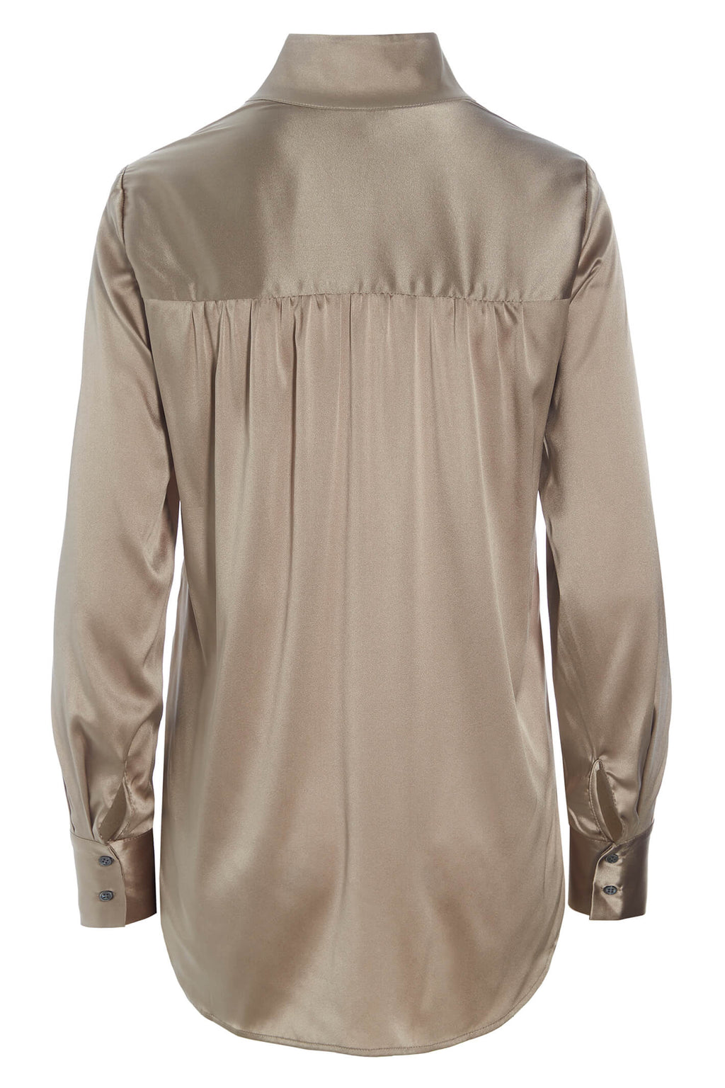 Dea Kudibal NateDEA 18-0722 Canvas Beige Silk Blouse, product back view