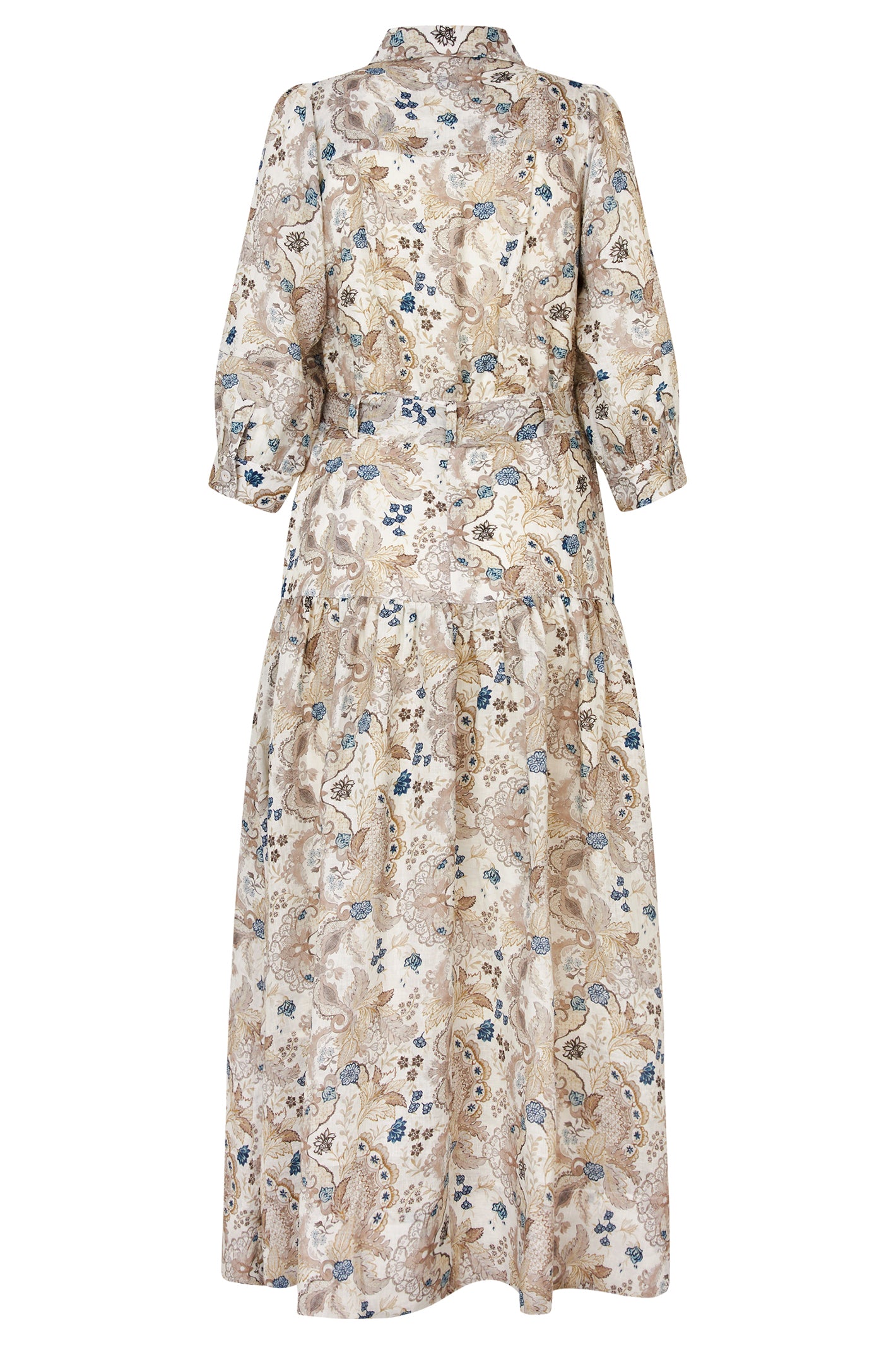Dea Kudibal PalmaDEA NS 1390126 Biscotti Petite Fleur Print Collar Dress